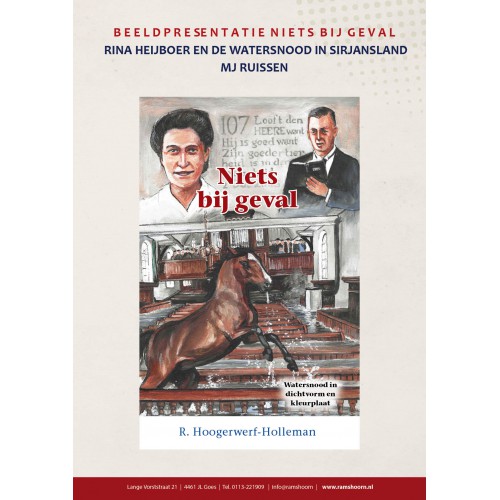 Beeldpresentatie Niets bij geval in dichtvorm met kleurplaat watersnood